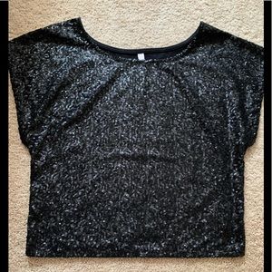 Xhilaration sequined shirt